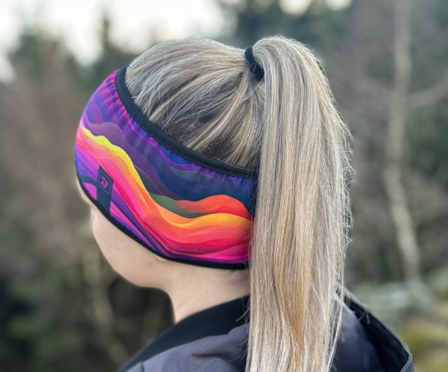 Dráče Sportovní funkční dvouvrstvá čelenka Walk - vzor 51 - pestrobarevné vlny